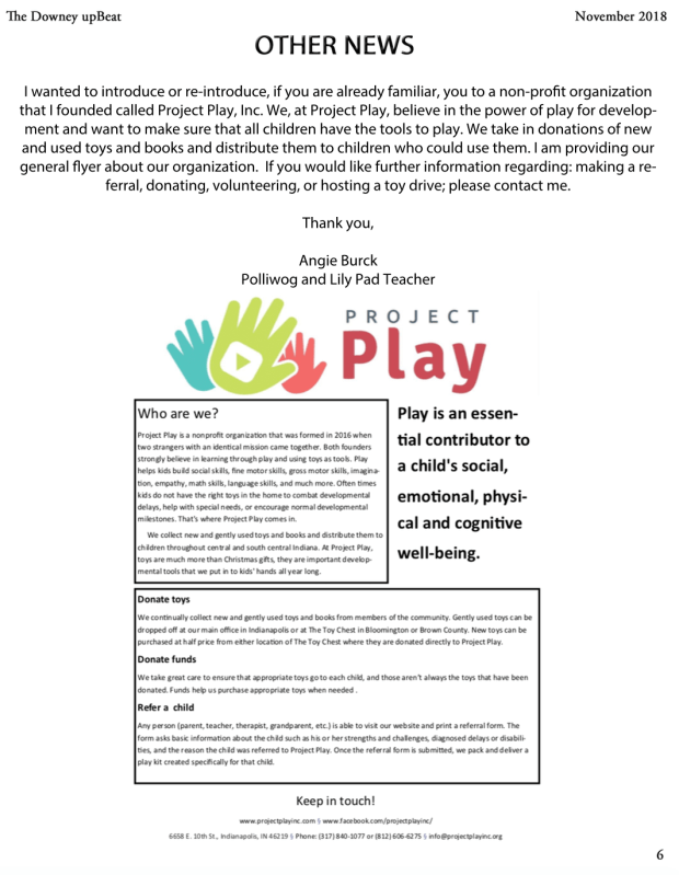 November 2018 Newsletter